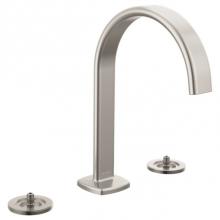 Brizo Canada 65367LF-NKLHP-ECO - Allaria™ Widespread Lavatory Faucet with Arc Spout - Less Handles