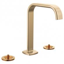 Brizo Canada 65368LF-GLLHP-ECO - Allaria™ Widespread Lavatory Faucet with Square Spout - Less Handles