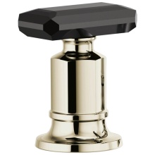 Brizo Canada HK676-PNBC - Invari® Roman Tub Faucet Black Crystal Knob Handle Kit