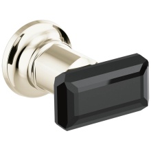 Brizo Canada HK70476-PNBC - Invari® Two-Handle Wall Mount Tub Filler Black Crystal Knob Handle Kit