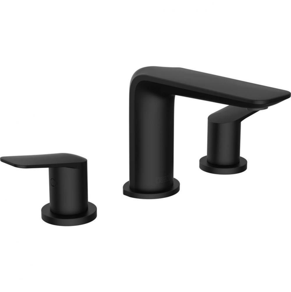 Widespread Faucet-Less Popup-Matteblack