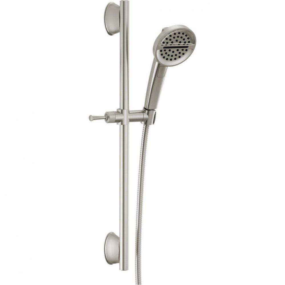 Universal Showering Components 3-Setting Slide Bar Handshower