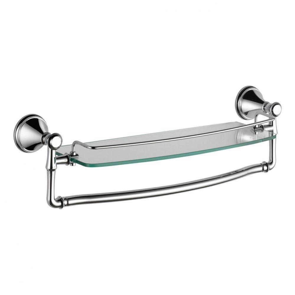 18'' Glass Shelf With Bar