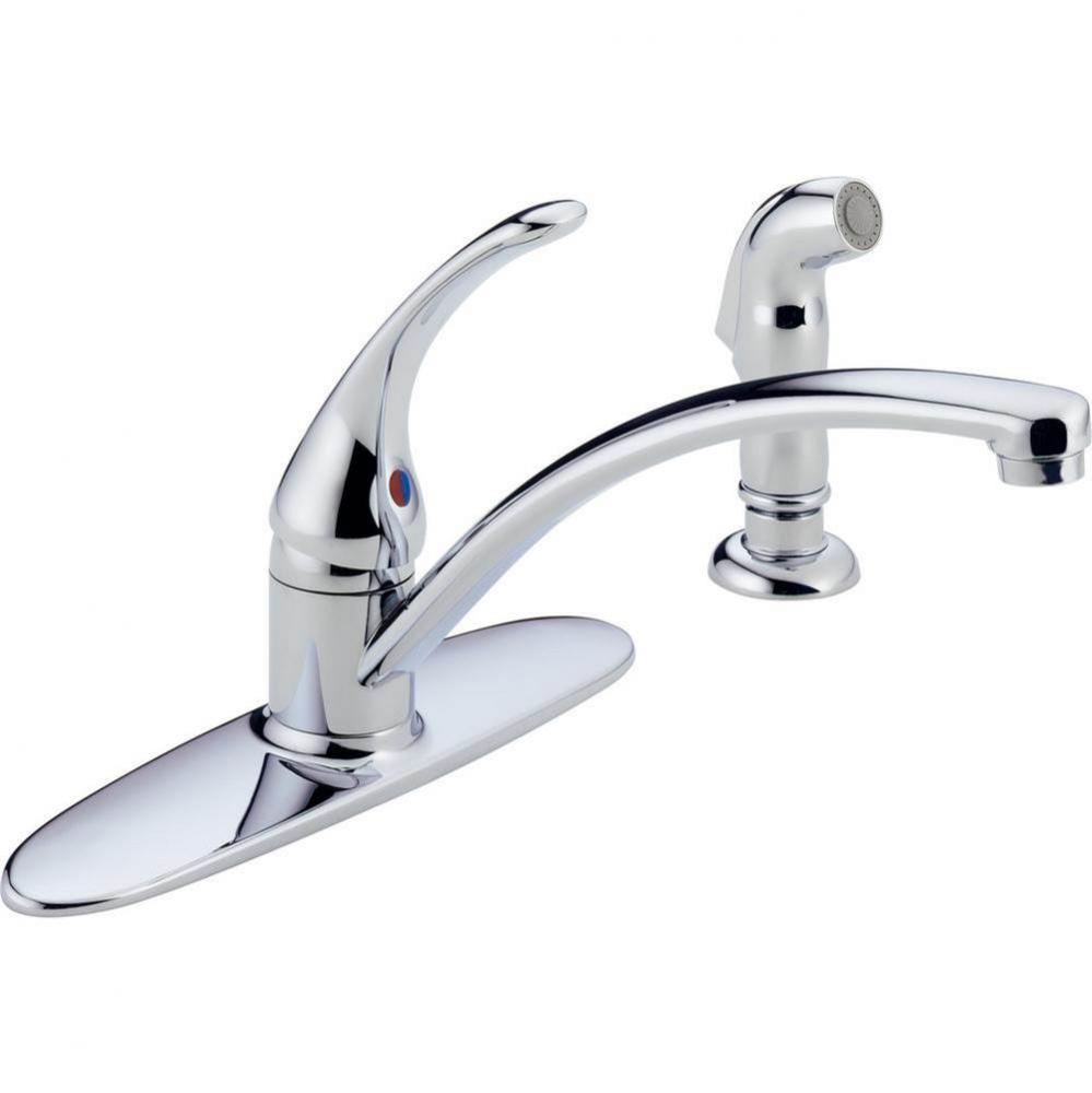 1H Kitchen Deck Faucet W/Sprayer