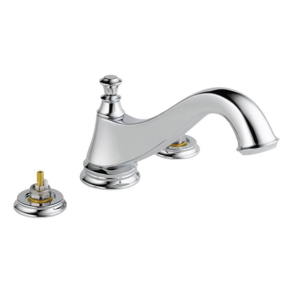 3-Hole Roman Tub Trim - Low Arc Spout