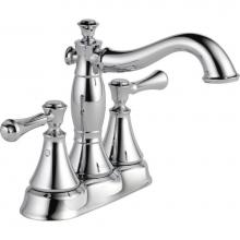 Delta Canada 2597LF-MPU - Cassidy™ Two Handle Centerset Bathroom Faucet - Metal Pop-Up