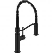 Delta Canada 983LF-BL - Pulldown Industrial Spring Kitchen Faucet