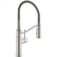 Delta Canada 983LF-SS - Pulldown Industrial Spring Kitchen Faucet