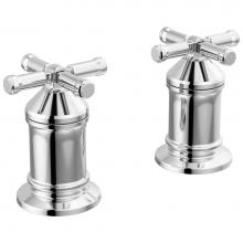 Delta Canada H599-PR - Broderick™ 2 Handle Roman Tub handle Kit-Cross