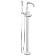 Delta Canada T4784-PR-LHP-FL - Broderick™ Floor Mount Tub Filler Trim- Less Handle