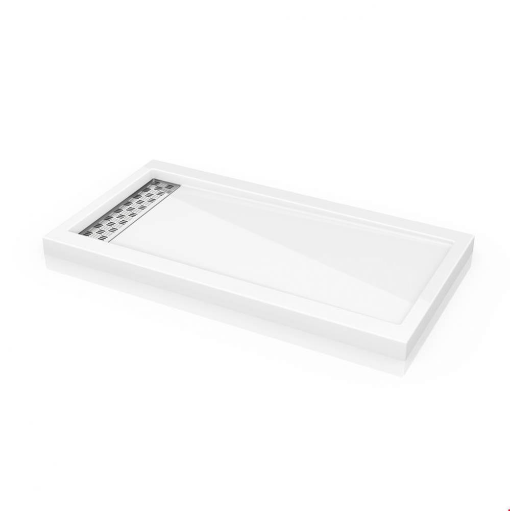 QUAD BASE LINEAR DRAIN/3648/WHITE