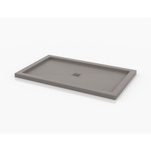 Fleurco Canada ATAS3660-17 - TAVIA BASE /SLATE TEXTURE /36 x 60 /COCOA /WITH METAL GRID