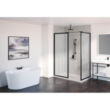 Fleurco Canada ELEV3232-33-40-79 - ELERA SHIELD 2 SIDED 32X32/MATTE BLACK/SEKUR+