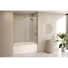 Fleurco Canada NHST60-12-40L - HORIZON TUB 60W/BRUSHED GOLD/LEFT/SEKUR+