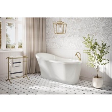 Fleurco Canada BZMZ6029-18 - OPUS MEZZO TUB/6029/WHITE/WHITE DRAIN COVER
