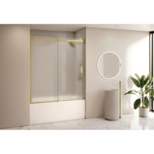 Fleurco Canada NHST60-12-80R - HORIZON TUB 60W/BRUSHED GOLD/RIGHT/MIST SKR+