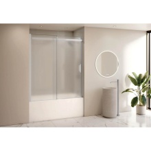 Fleurco Canada NHST60-25-80L - HORIZON TUB 60W/BRUSHED NICKEL/LEFT/MIST SKR+