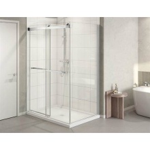 Fleurco Canada NPUS4836R-12-40 - GEMINI PLUS 2 SIDED/48 X 36 RIGHT/BRUSHED GOLD/10MM/SEKUR+