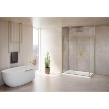 Fleurco Canada NSS260L36L-12-40-79 - SKYLINE 2SIDED/60x36/L INL x L RET/BRUSHED GOLD/79H/SEKUR+