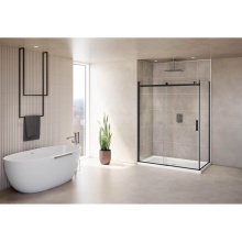 Fleurco Canada NSST265R30R-33-40 - SKYLINE TUB 65 x 30/MATTE BLACK/RIGHT/SEKUR+