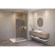 Fleurco Canada VSP45-12-30-86 - VESPERO SHIELD 45/GOLD FRAME/SMOKED GREY FILM/86''