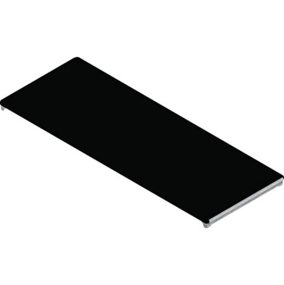 Bottom Drain Black Glass Cover