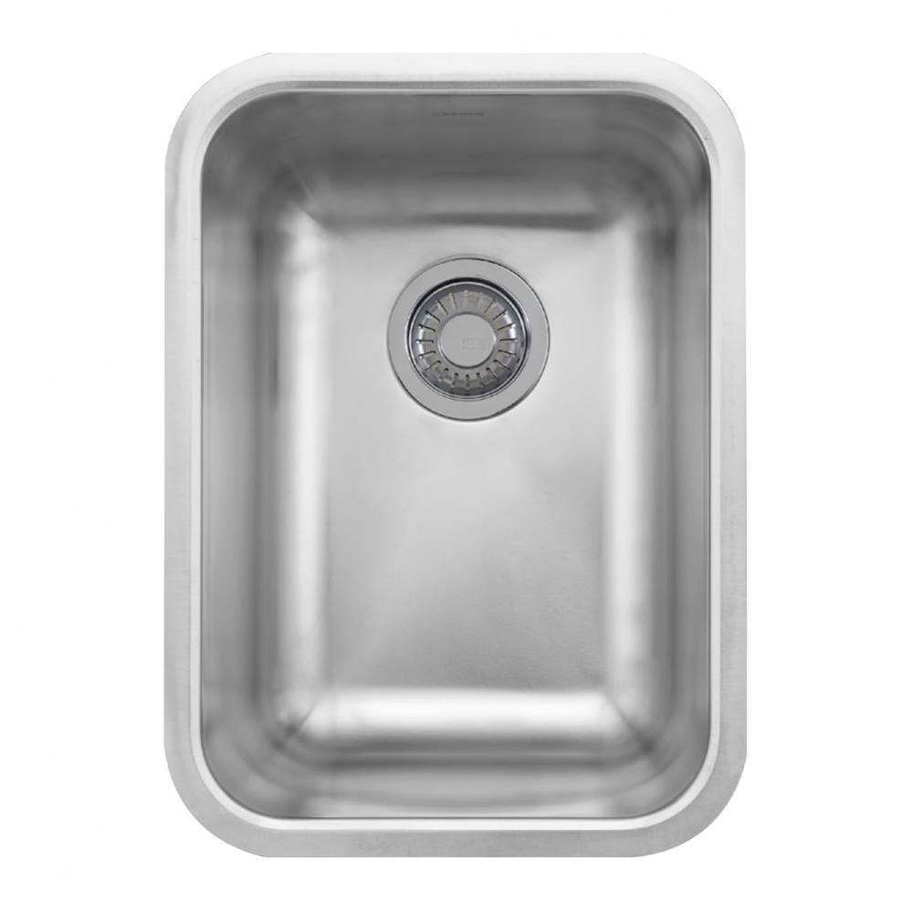 Grande 13.75-in. x 18.7-in. 18 Gauge Stainless Steel Undermount Single Bowl Prep/Bar Sink - GDX110