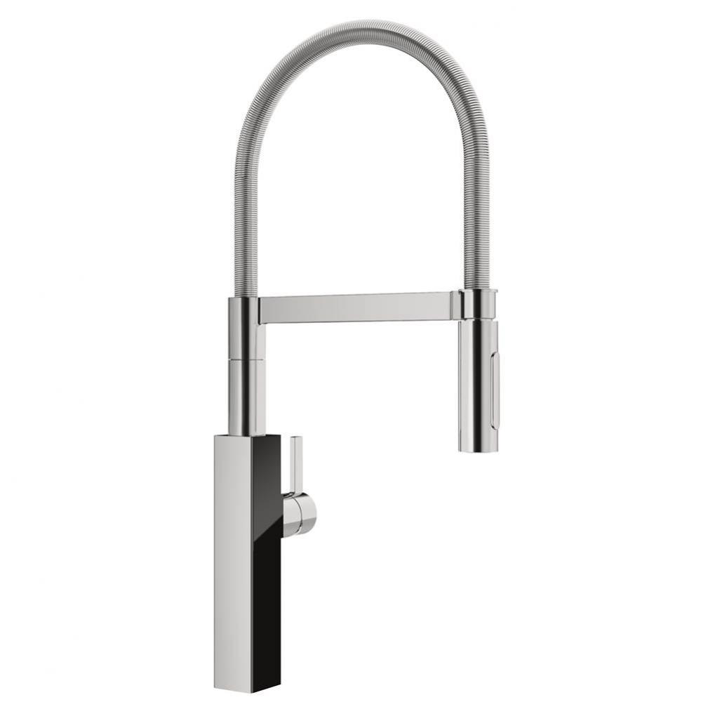 Farm House Faucet Pull-Down Pol. Chrome