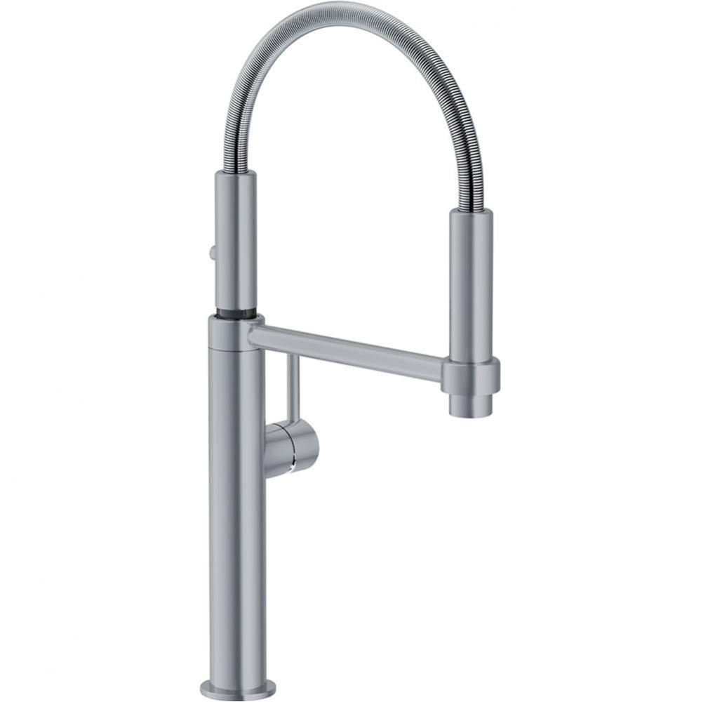 Pescara Kitchen Faucet, 18 1/8 Tall Pull Down, Satin Nickel