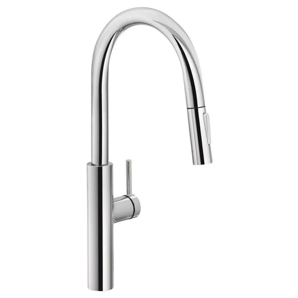 Pescara 19.7-inch Single Handle Pull-Down Kitchen Faucet in Polished Chrome, PES-PDX-CHR