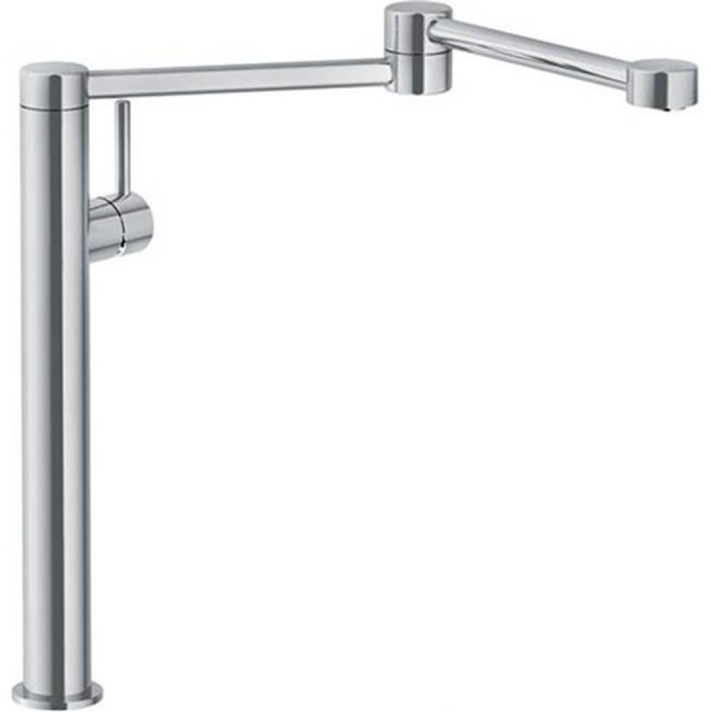 Pescara Deck Mount Pot Filler, Cold Only, Satin Nickel