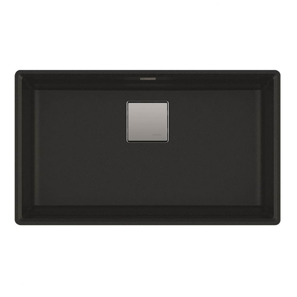 Peak 32.0-in. x 18.8-in. Matte Black Granite Undermount Single Bowl Kitchen Sink - PKG110-31MBK