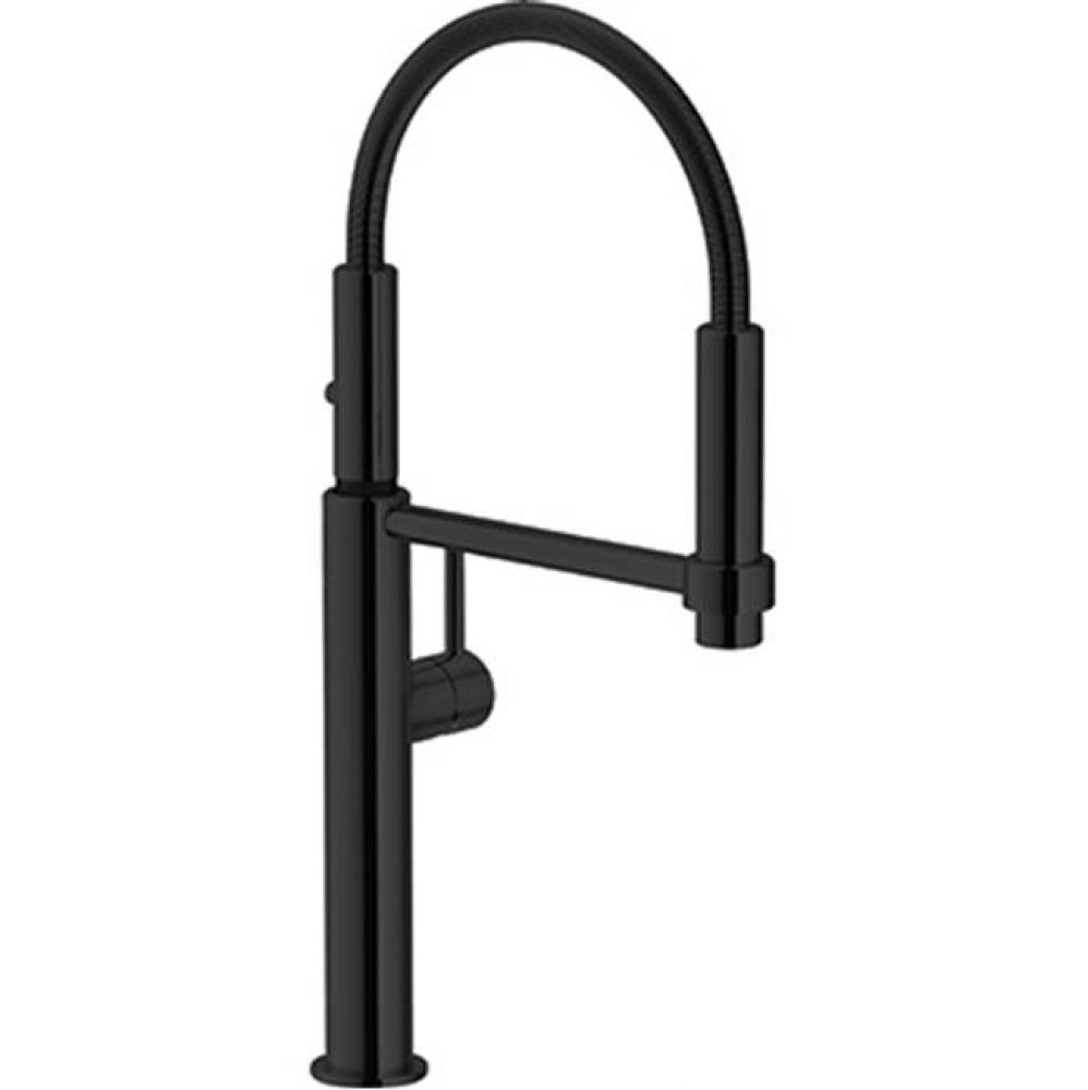 Pescara Kitchen Faucet, 16 1/2 Tall Pull Down, Matte Black