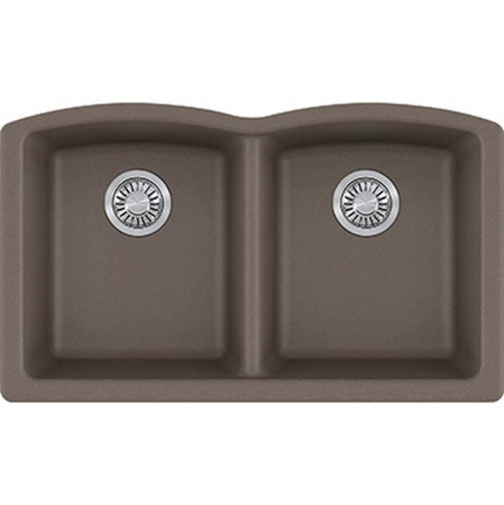 Ellipse Granite - Undermount Sink Double,  Storm