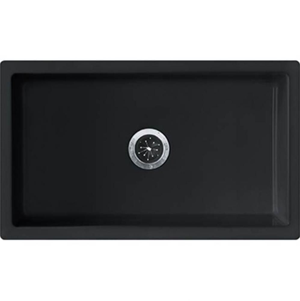 Farm House Af Fireclay Sink Glossy Black Sgl 30Cab