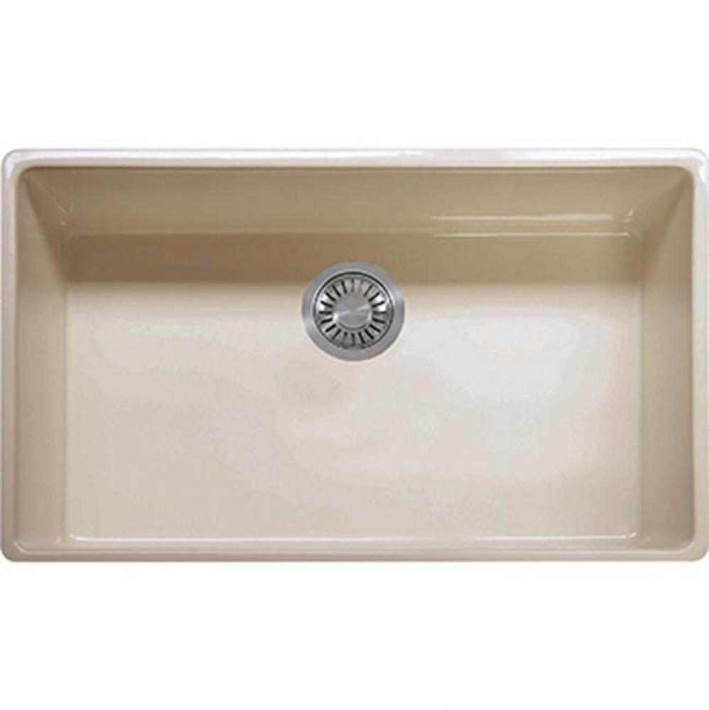 Farm House Af Fireclay Sink Biscuit Sgl 33Cab