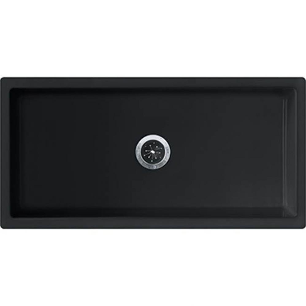 Farm House Af Fireclay Sink Glossy Black Sgl 36Cab