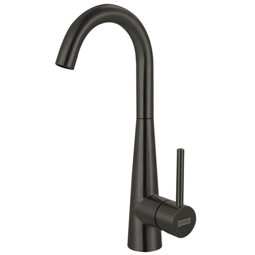 Steel 14.4-in Single Handle Swivel Spout Kitchen Prep / Bar Faucet in Industrial Black, STL-BR-IBK