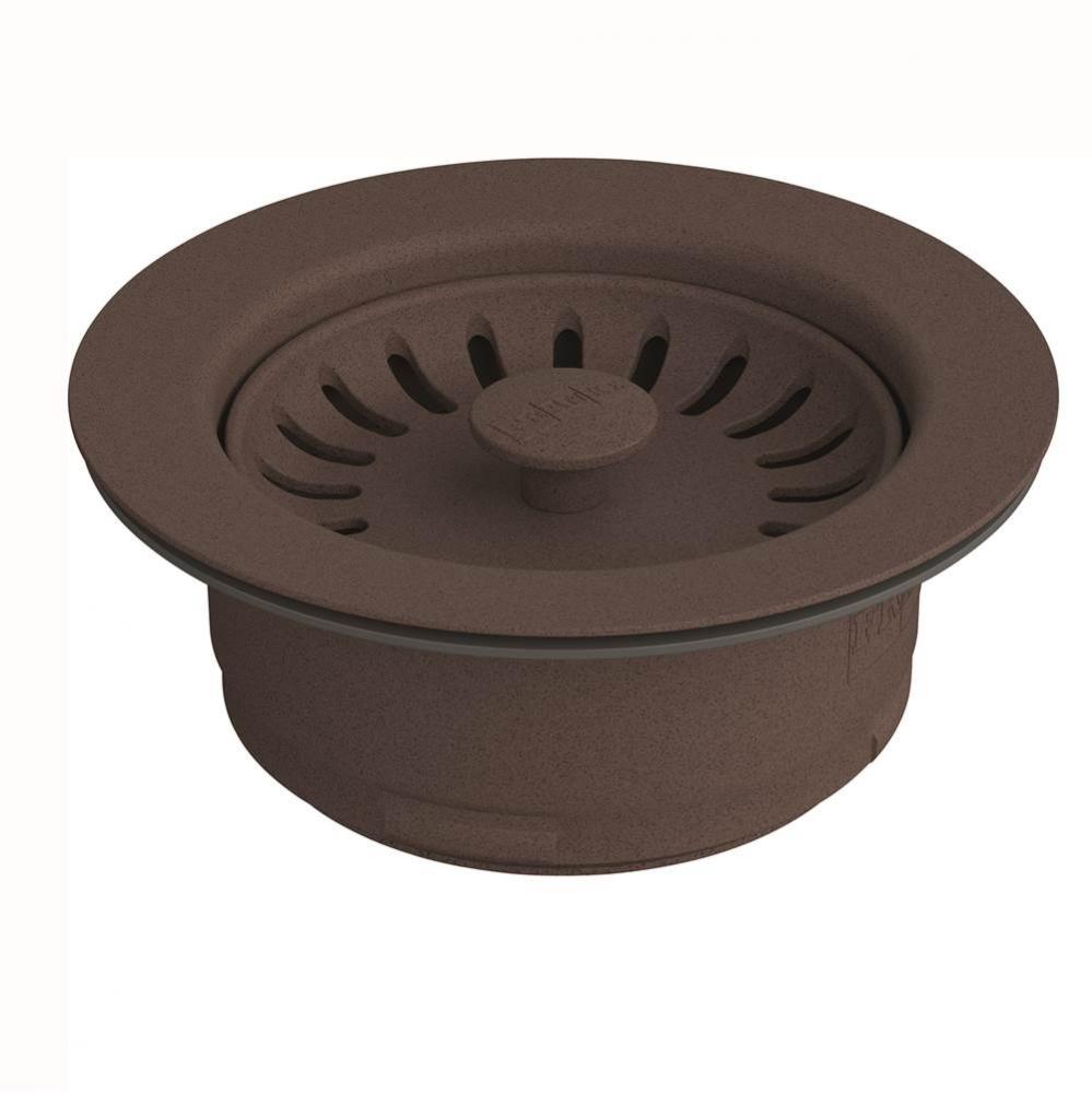 Colorline Replacement Waste Disposer Flange for Kitchen Sink in Mocha