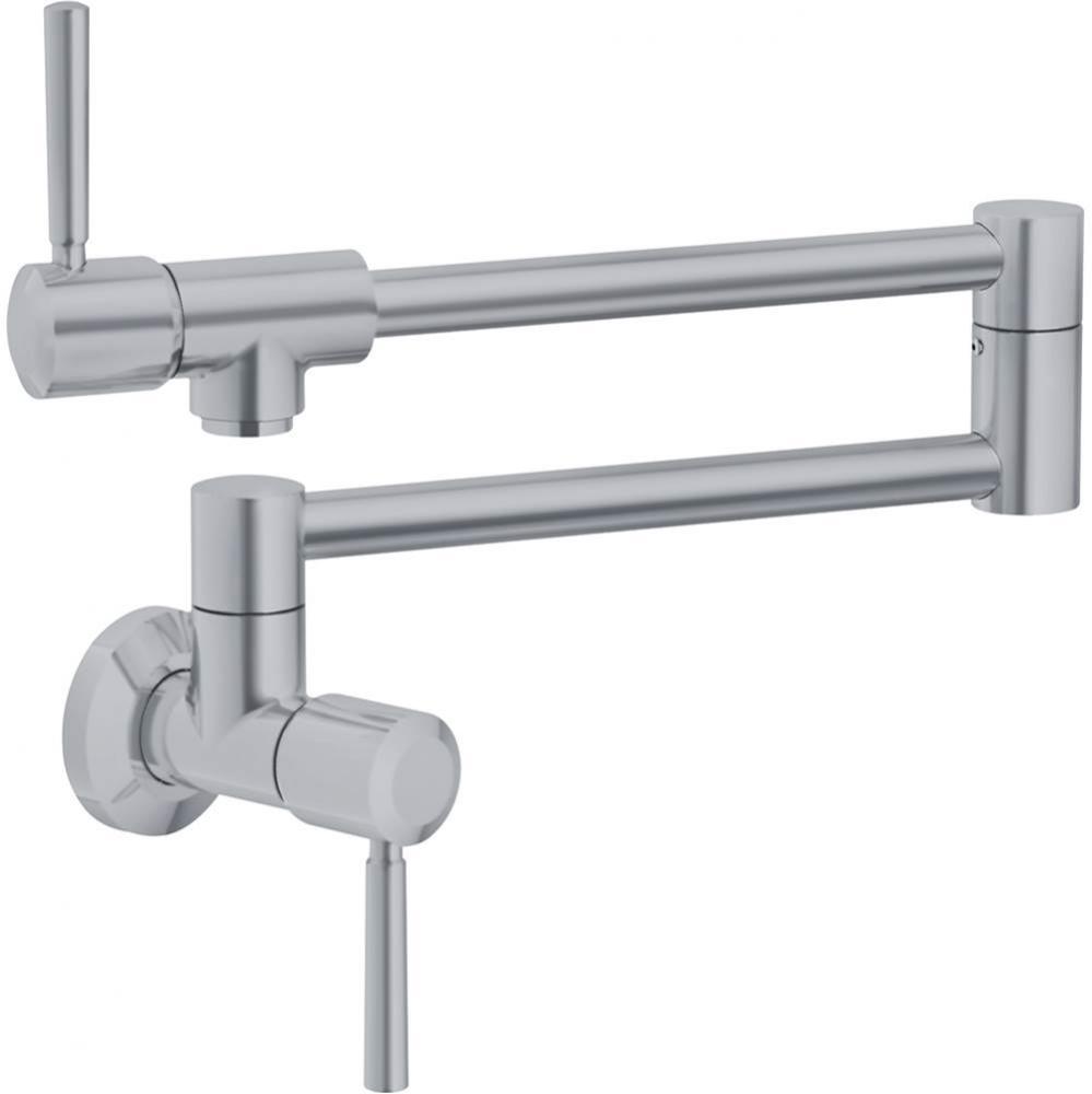 Absinthe, Wallmount Pot Filler, Cold Only, Satin Nickel Finish