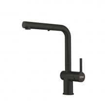 Franke Residential Canada ACT-PO-MBK - 12.25-inch Contemporary Single Handle Pull-Out Faucet in Matte Black, ACT-PO-MBK