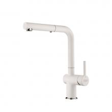 Franke Residential Canada ACT-PO-PWT - 12.25-inch Contemporary Single Handle Pull-Out Faucet in Polar White, ACT-PO-PWT