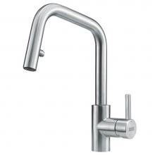 Franke Residential Canada KUB-PR-304 - Kubus Single Handle Pull-Down Kitchen Prep/Bar Faucet in Stainless Steel, KUB-PR-304