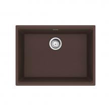 Franke Residential Canada MAG11023-MOC-S - Maris Undermount 25-in x 18.94-in Granite Single Bowl Kitchen Sink in Mocha