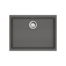 Franke Residential Canada MAG11023ADA-SHG-S - Maris Undermount 25-in x 18.94-in Granite ADA Single Bowl Sink in Stone Grey