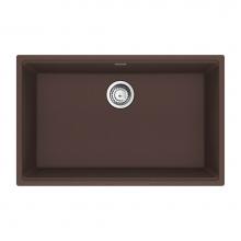 Franke Residential Canada MAG11028-MOC-S - Maris Undermount 33-in x 22-in Granite Single Bowl Kitchen Sink in Mocha