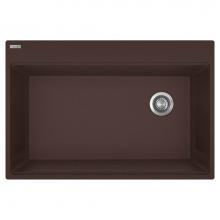 Franke Residential Canada MAG61031OW-MOC-S - Maris Topmount 33-in x 22-in Granite Single Bowl Kitchen Sink in Mocha