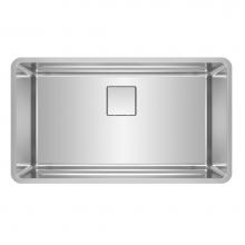 Franke Residential Canada PTX110-31-CA - Pescara 32.5-in. x 18.5-in. 18 Gauge Stainless Steel Undermount Single Bowl Kitchen Sink - PTX110-