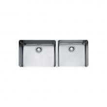 Franke Residential Canada KBX120-43 - Kubus - Undermount Sink Double  Ss