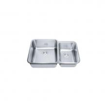 Franke Residential Canada NCX120-31RH - Concerto - Undermount Sink Double Creased Bottom